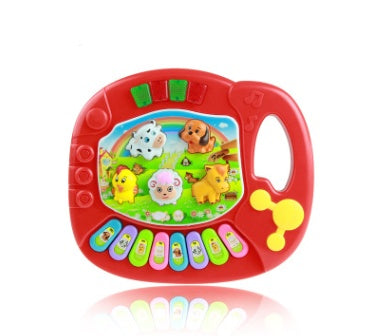 Бозичаҳои таълимӣ Farm Animal Keyboard Асбоби мусиқӣ Кӯдак Бозичаҳои кӯдак