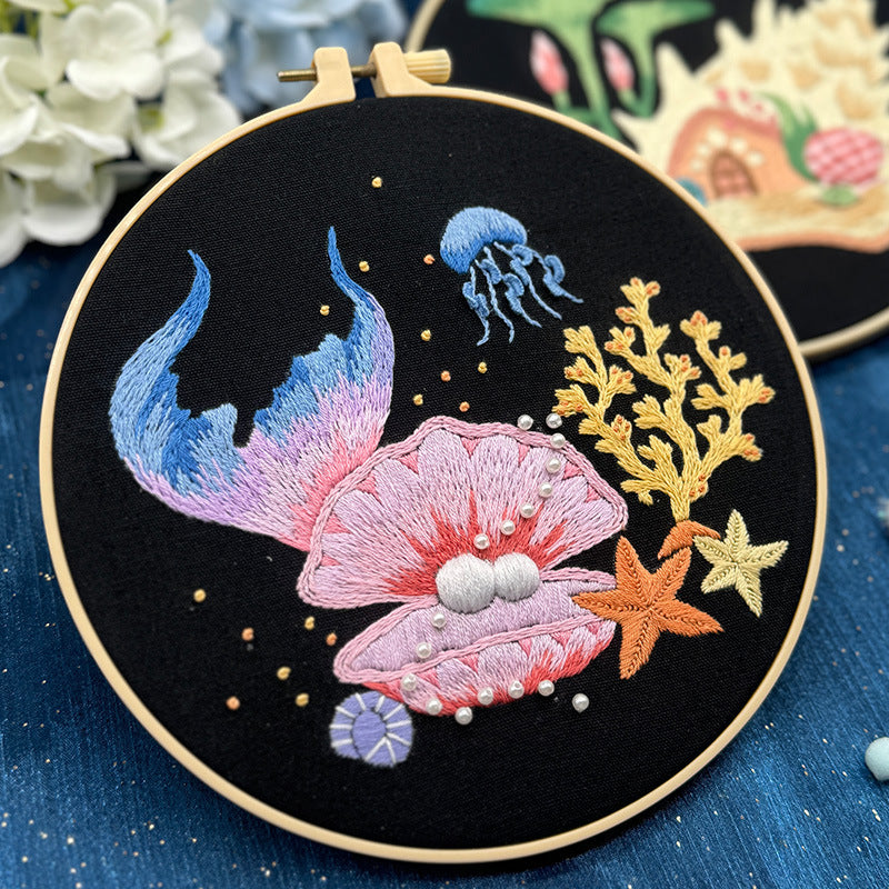 Fantasy Ocean Shell Painting Children's Needlework