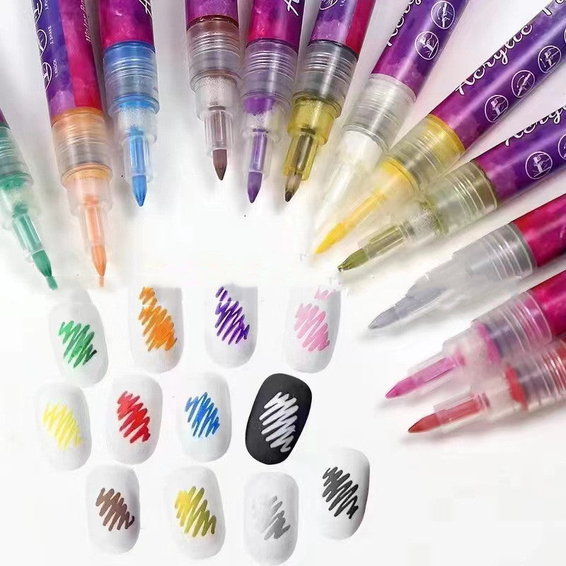 12 Colors Graffiti Pen Waterproof Drawing Painting Liner Set