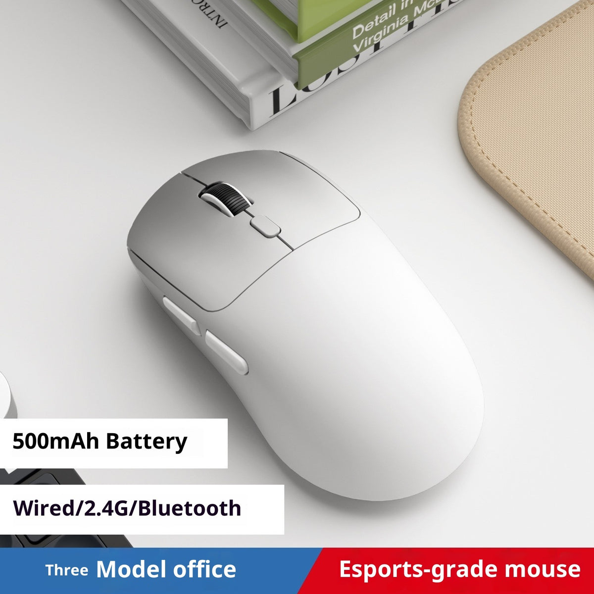 Bluetooth Wired Three-model Mouse Office Notebook Game Multi-color Mute Wireless Mouse