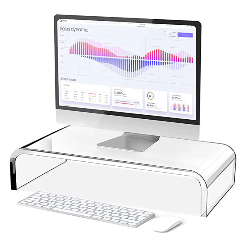 Transparent Acrylic Computer Bracket Simple Desk Storage And Arrangement Shelf Notebook