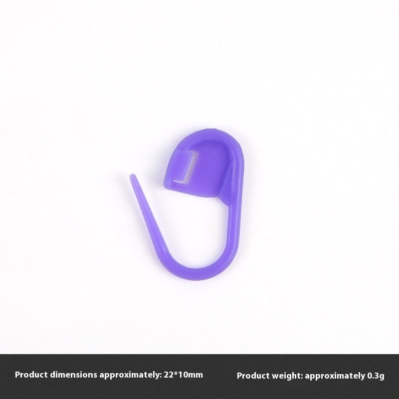 Colorful Plastic Buckle Handmade DIY Knitting Tools Love Heart  Marker Crochet
