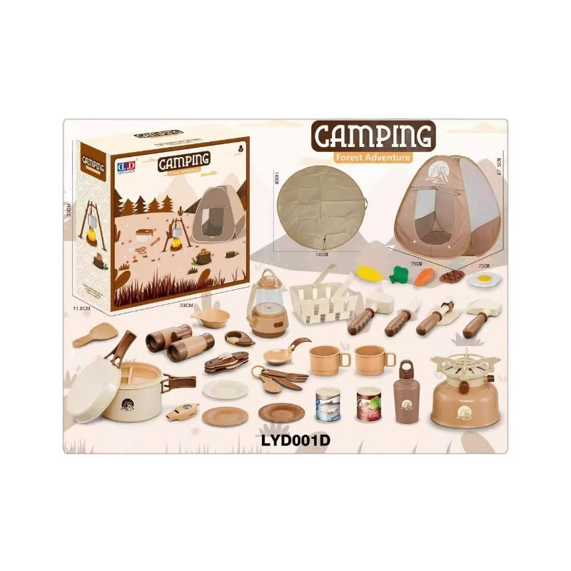 Children's Play House Toy Simulation Indoor Outdoor Camping Tent Picnic Tableware Baby Moisture Proof Pad Floor Mat