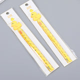 Creative Yellow Duck 12cm Ruler Children Color Plastic Ruler Office Stationery Drawing Ruler
