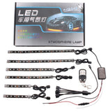 Automobile and motorcycle modified universal one for six LED remote control lights RGB atmosphere lights decorative lights atmosphere lights car decoration