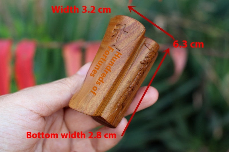 Ebony Coffin Wood Carving Crafts Crafts Pendant