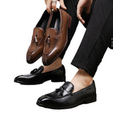 Men's Formal Wear Business Four Seasons New Tassel Small Leather Shoes