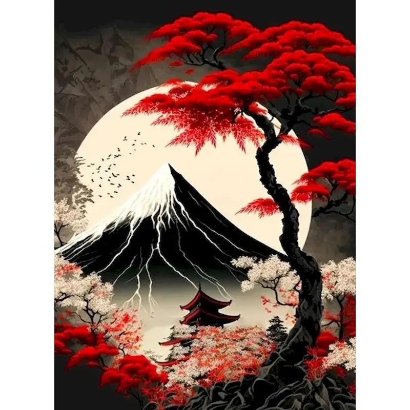 Coloring Drawing DIY Digital Oil Painting Flower Landscape