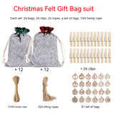Felt Cloth Christmas Gift Bag Decoration Supplies Suit