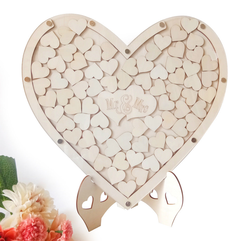 Wooden Wedding Supplies Big Love Signing Desk