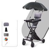 Foldable Simple Baby Two-way High Landscape Stroller