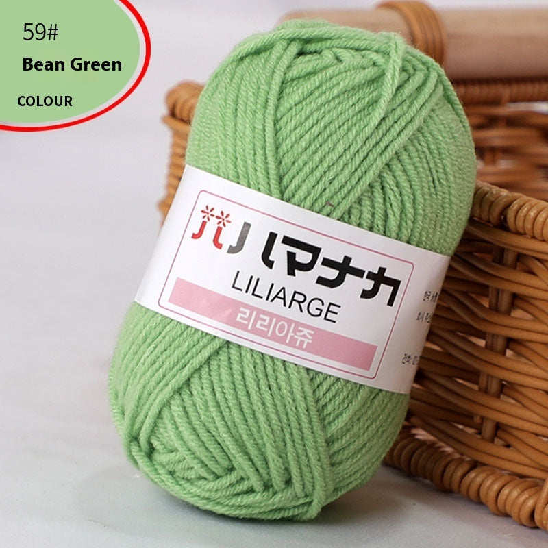 4-Strand Milk Cotton Thread Doll Crochet Knitting Wire Balls