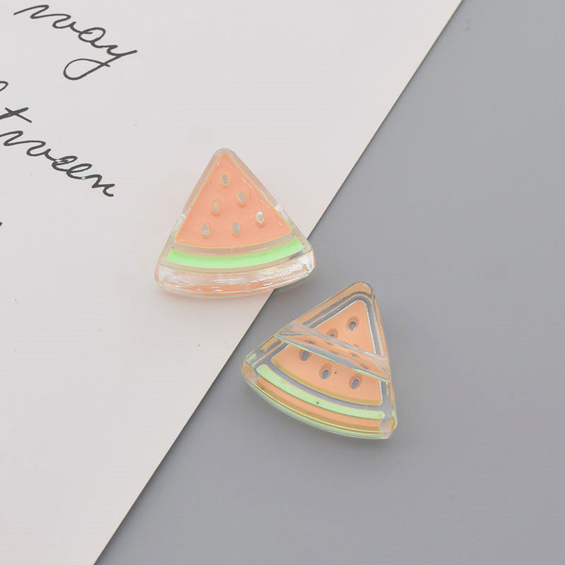 Summer Decoration Watermelon Slice Beading Material