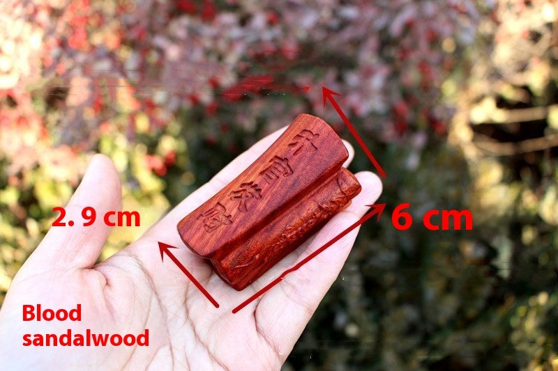 Ebony Coffin Wood Carving Crafts Crafts Pendant