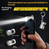 Lighting-free Rechargeable Flashlight Keychain