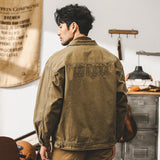 Retro Maillard Fishbone Workwear Jacket