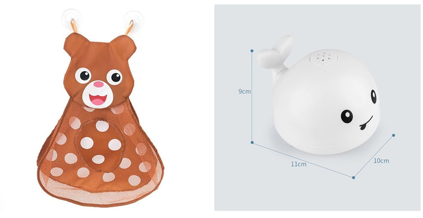 New Baby ҳаммом ванна барқ ​​Induction Whale Spray Toy хурд