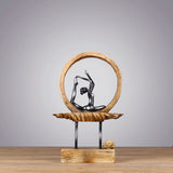 Creative Upscale Home Decorations Yoga Girl Resin Decorations