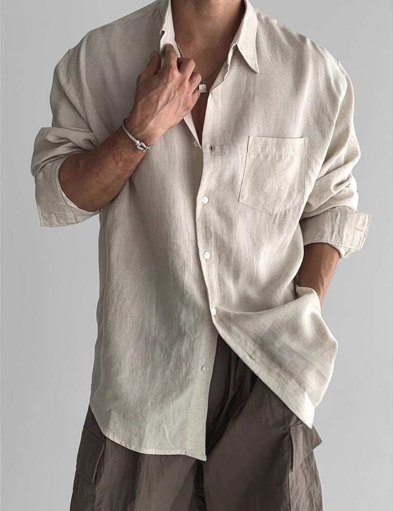 Pocket design workwear shirt coat