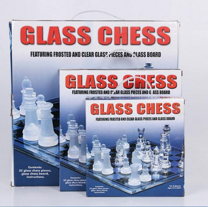 Frosted Glass Chess Puzzle Game