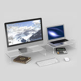 Transparent Acrylic Computer Bracket Simple Desk Storage And Arrangement Shelf Notebook
