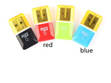 TF Diamond Card Reader Transparent Solid Color 2.0 Card Reader