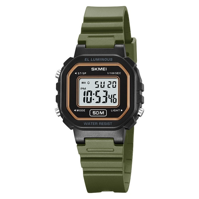 Student Outdoor Sports Electronic Watch Multifunctional Waterproof Luminous