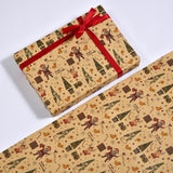 Santa Claus Gift Wrapping Paper Multi-style Kraft