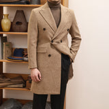 MACN Bar Warm Autumn Winter Brown Wool Coat