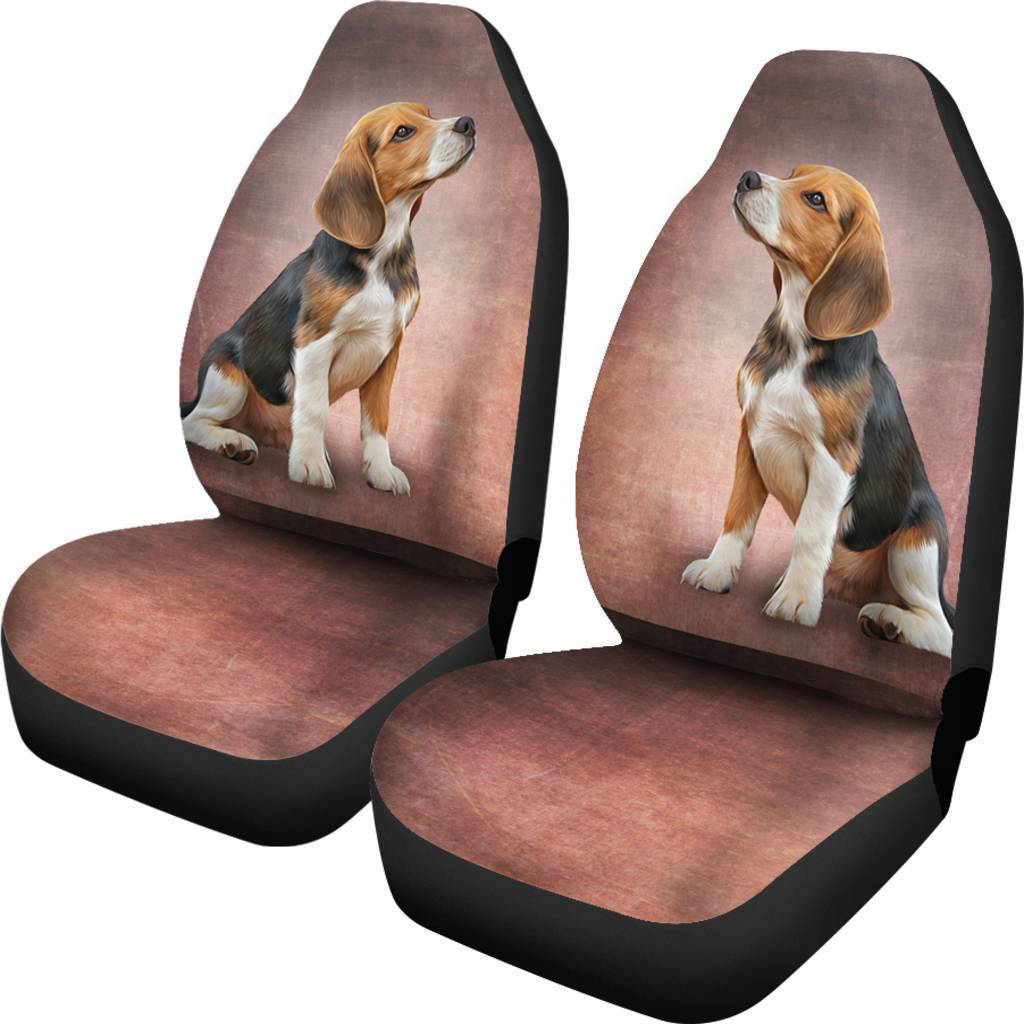 Printing Sausage Dog German Shepherd Dog Polyester Material Car Seat Cover