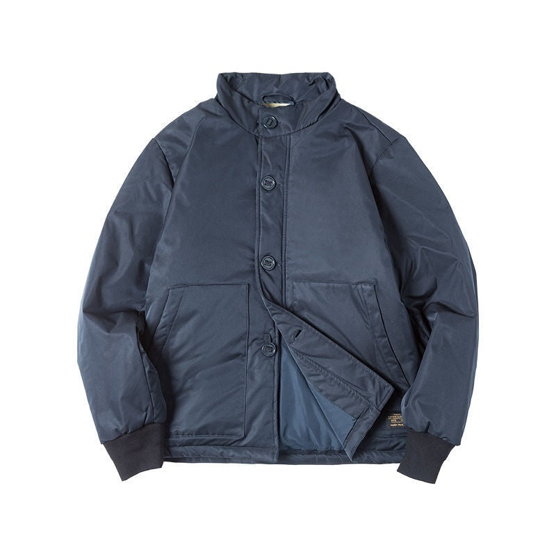 Workwear Japanese Single Breasted Coat For Men Winter