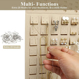 Necklace Ring Felt Pouch Stud Earrings Organization Hanging Bags Bracelet Storage Bag Wall-mounted
