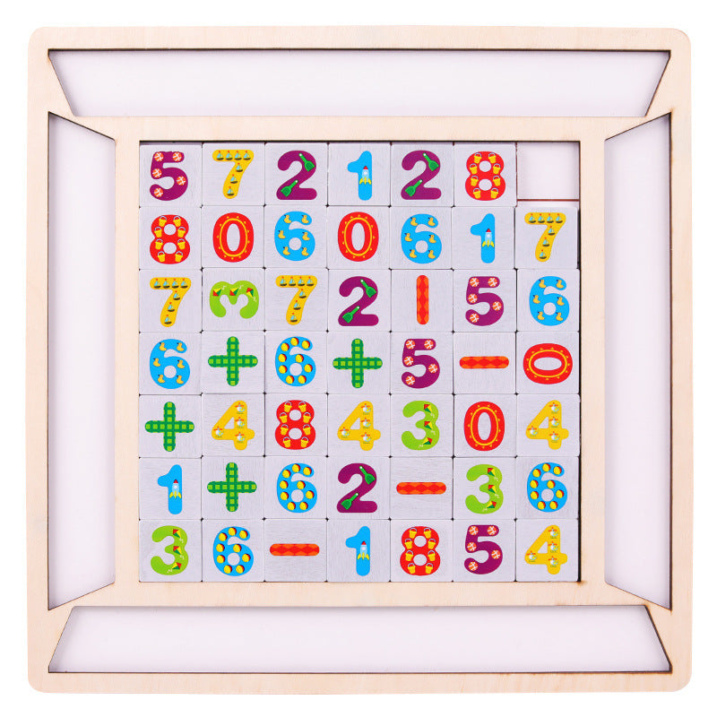 Children's Wooden Lianliankan Right Bumping Game Puzzle Puzzle Toy