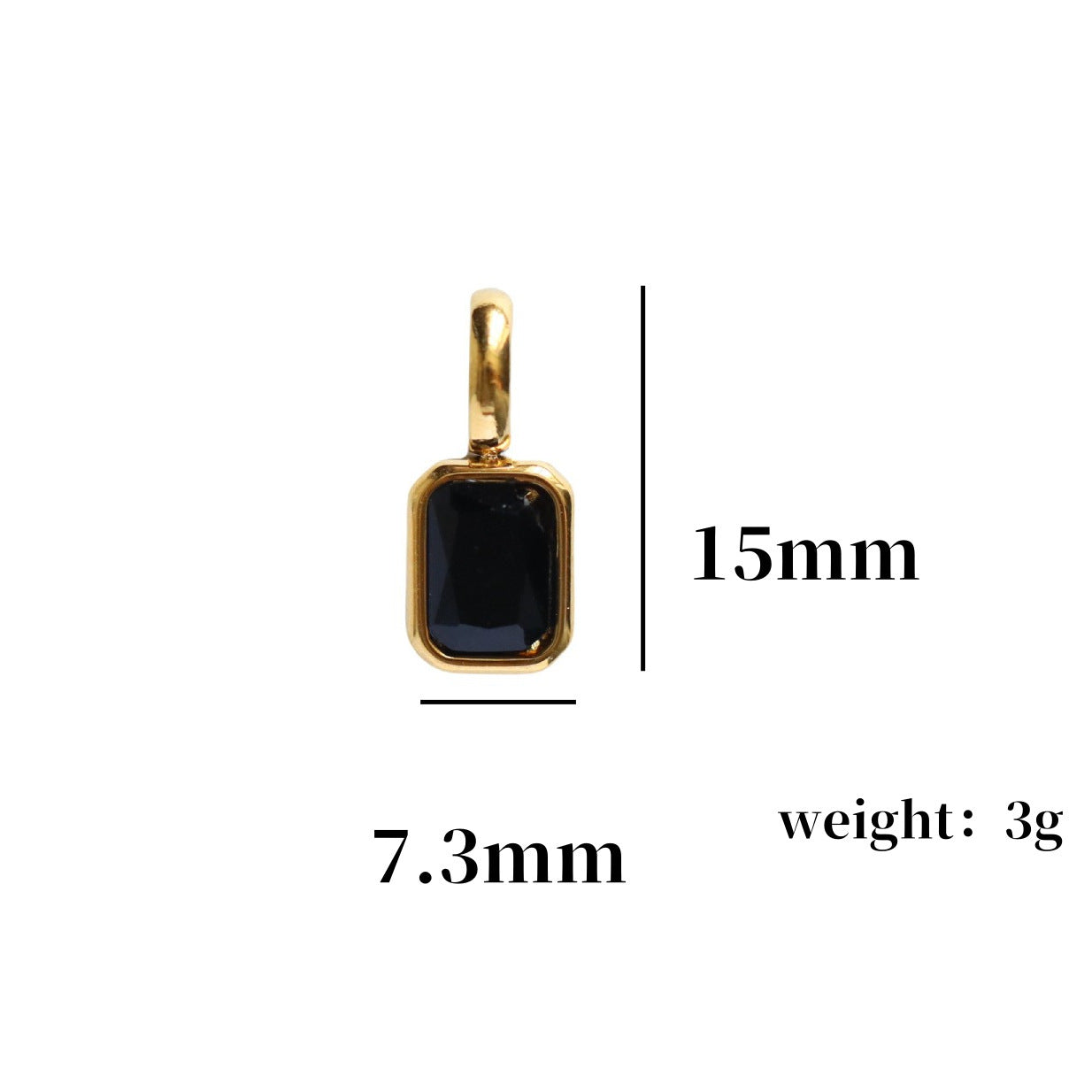 Titanium Steel Color 12 Birthstone Pendant Diy Accessories For Women