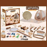 Children's Play House Toy Simulation Indoor Outdoor Camping Tent Picnic Tableware Baby Moisture Proof Pad Floor Mat