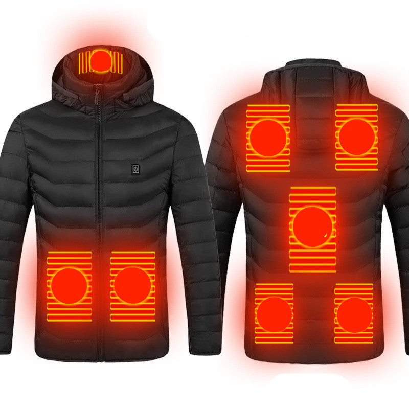 8 Zone Smart Electric Vest Men Women Cotton Coat One Style