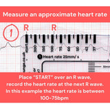 ECG Ruler Plastic Measuring Tool
