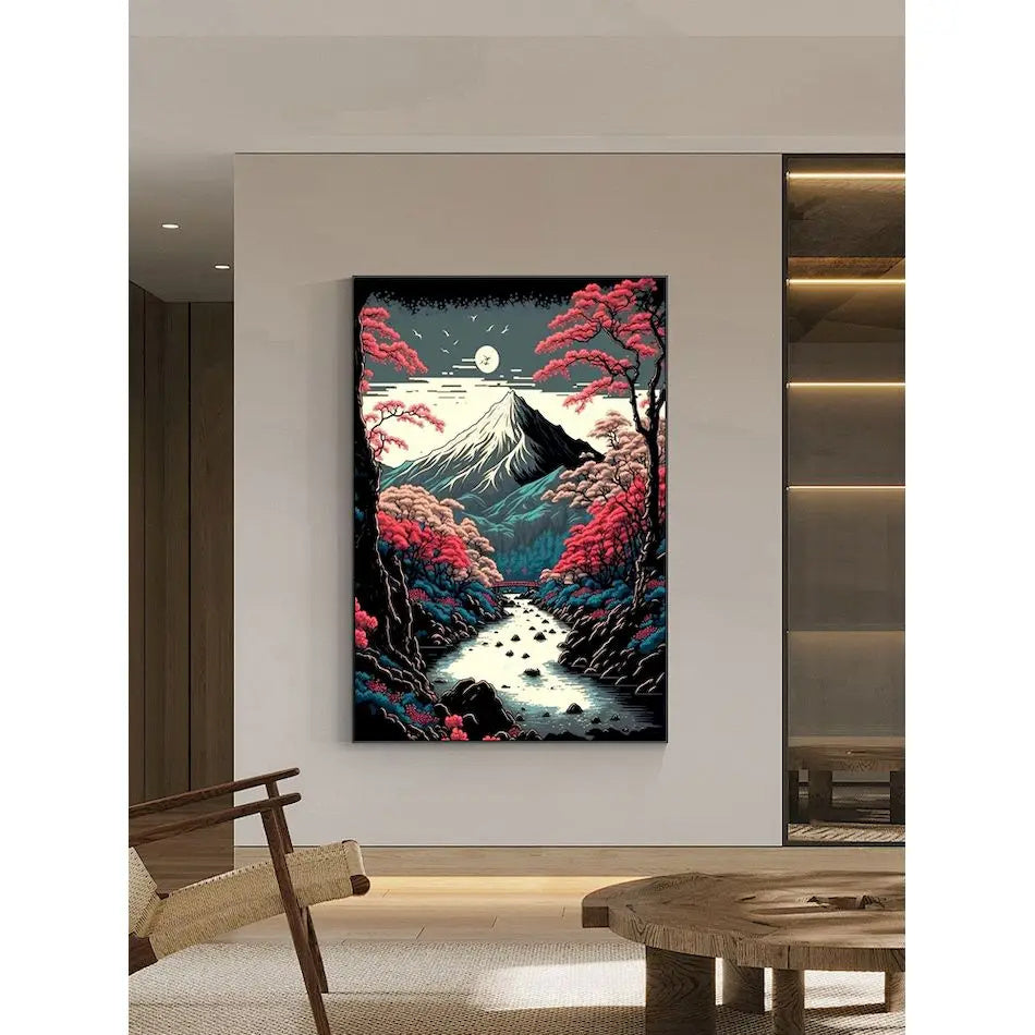 Coloring Drawing DIY Digital Oil Painting Flower Landscape