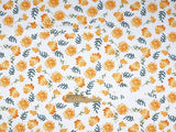 Plant Flowers Small Clear Floral Cotton Fabric