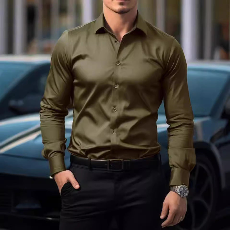 Business Lapel ҷомаи ранги сахти остин Long Casual