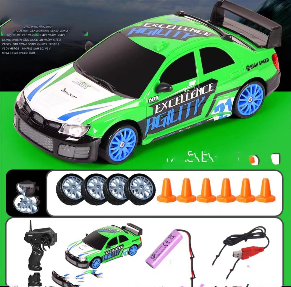 2.4G Drift Rc Car 4WD RC Drift Car Toy идораи дурдасти GTR Model AE86 Автомобил RC Racing Car Toy барои кӯдакон тӯҳфаҳои Мавлуди Исо