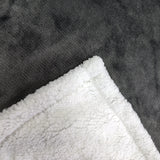 Household Lambswool Wearable Sleeved Warm Large Pocket Lazy Blanket