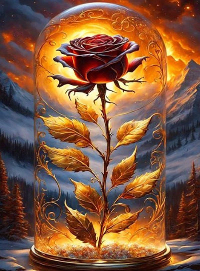 Animal Diamond Painting Handmade Манзараи Ранг