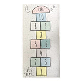Nordic Style Digital Checkered Carpet Hopscotch Game Mat