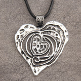 Simple Heart-shaped Metallic Senior Love Necklace