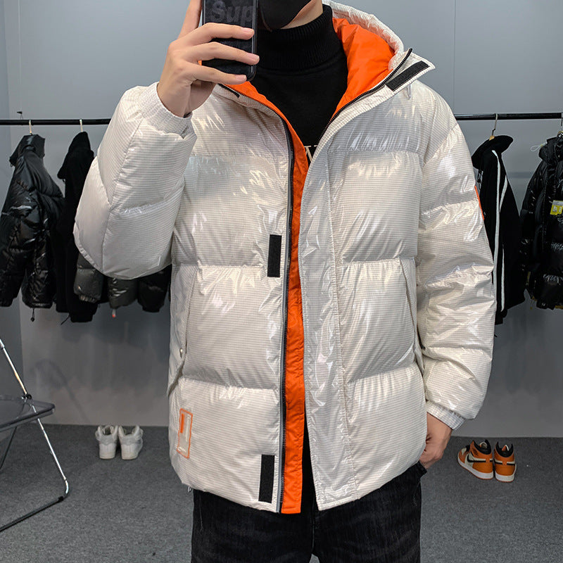 Thickened warm bright windproof jacket 90 Down