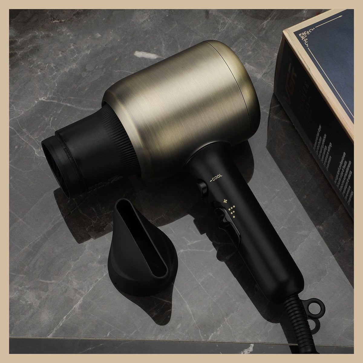 Household Quick-drying Heating And Cooling Air Retro Hair Dryer