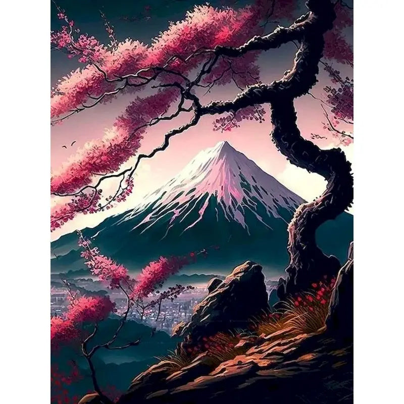 Coloring Drawing DIY Digital Oil Painting Flower Landscape