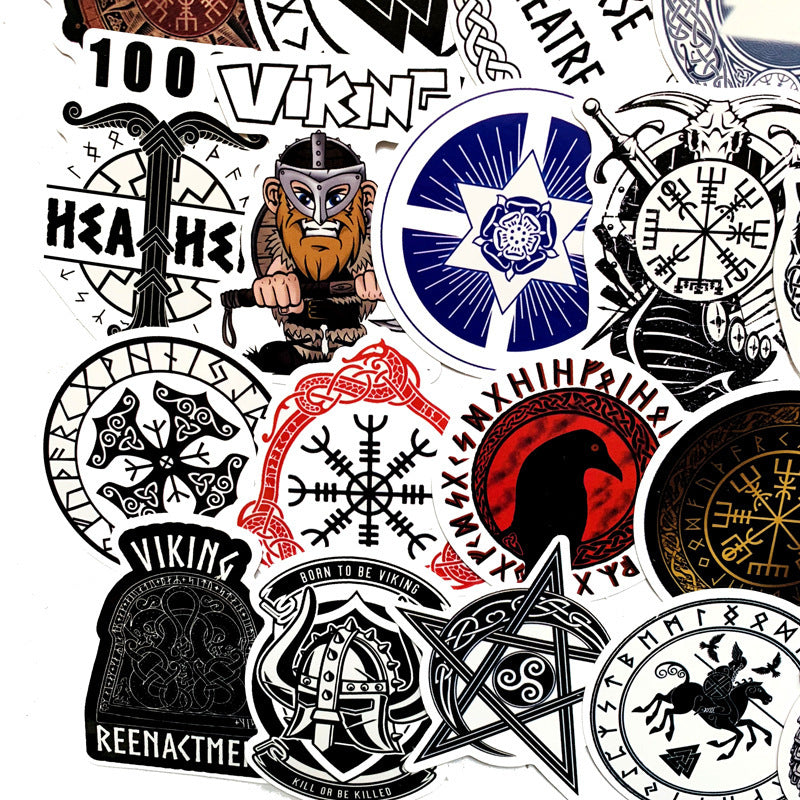 Ancient Rune Series Luggage Stickers Foreign Trade Graffiti Car