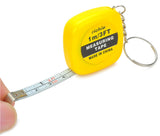 1M Mini Measuring Tape With Key Buckle Portable Random Color Hand Tools With Centimeter And Inch Scale